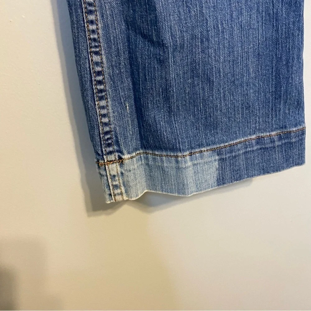 X2 Denim Laboratory Ultra Low Rise Embellished Flare Jean, Size 30
